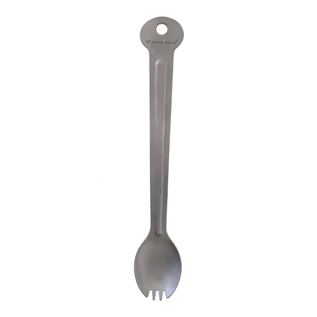 Ultralight Titanium Long‑Handled Spork – Backpacking & Camping Utensil