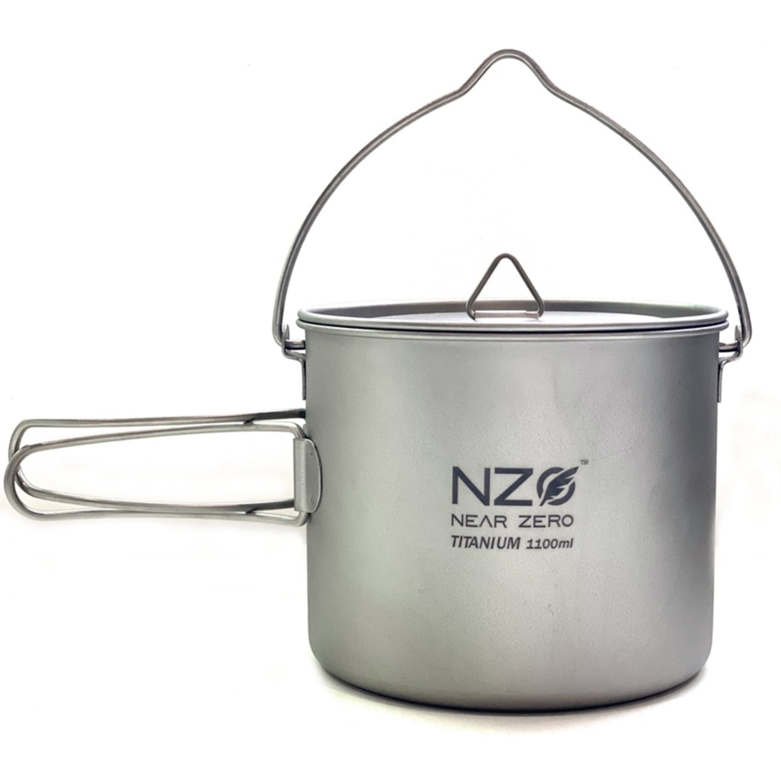 1100 ml Ultralight Titanium Cooking Pot – Backpacking & Outdoor Cookware