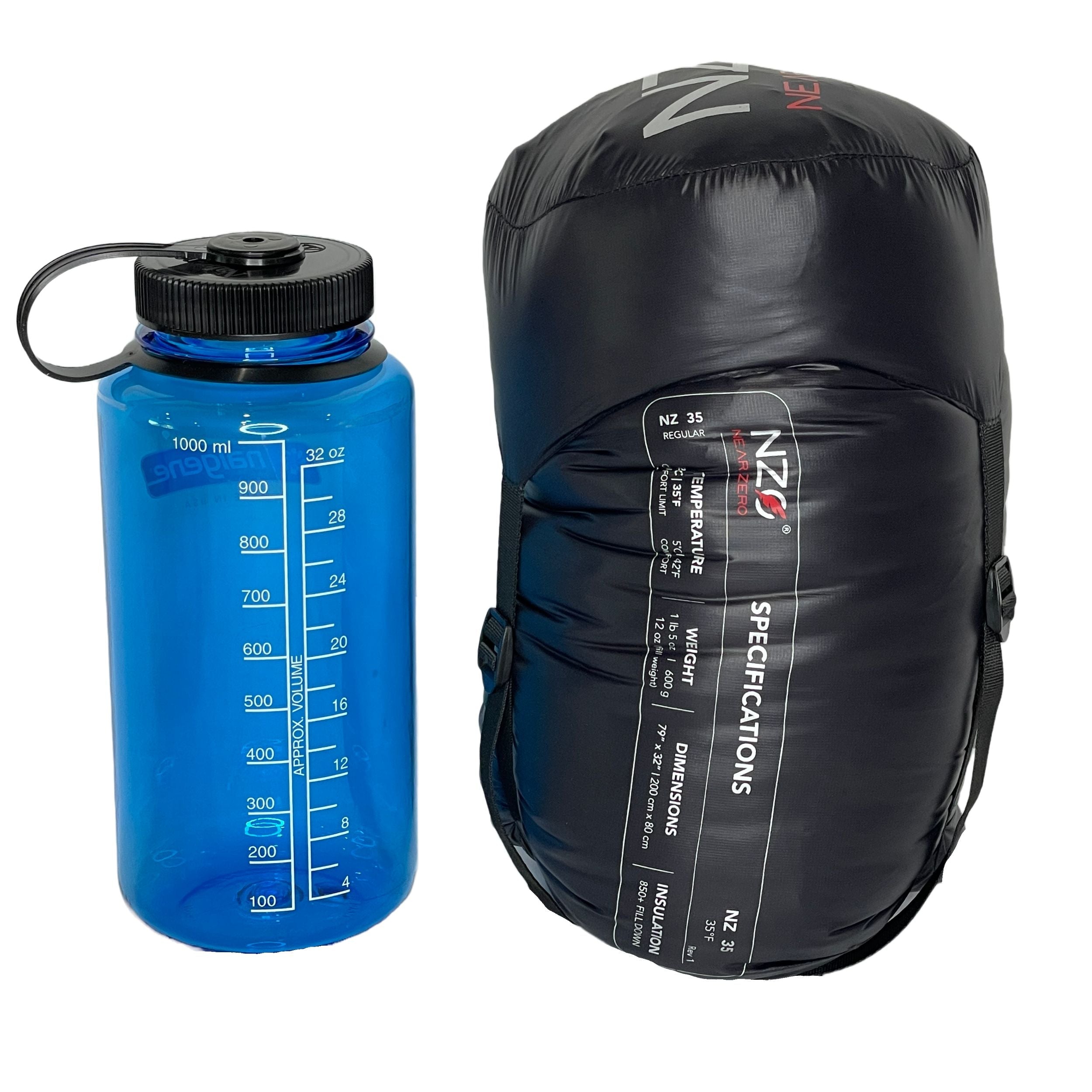 35 °F NZ Mummy Sleeping Bag – Ultralight Backpacking Down Bag