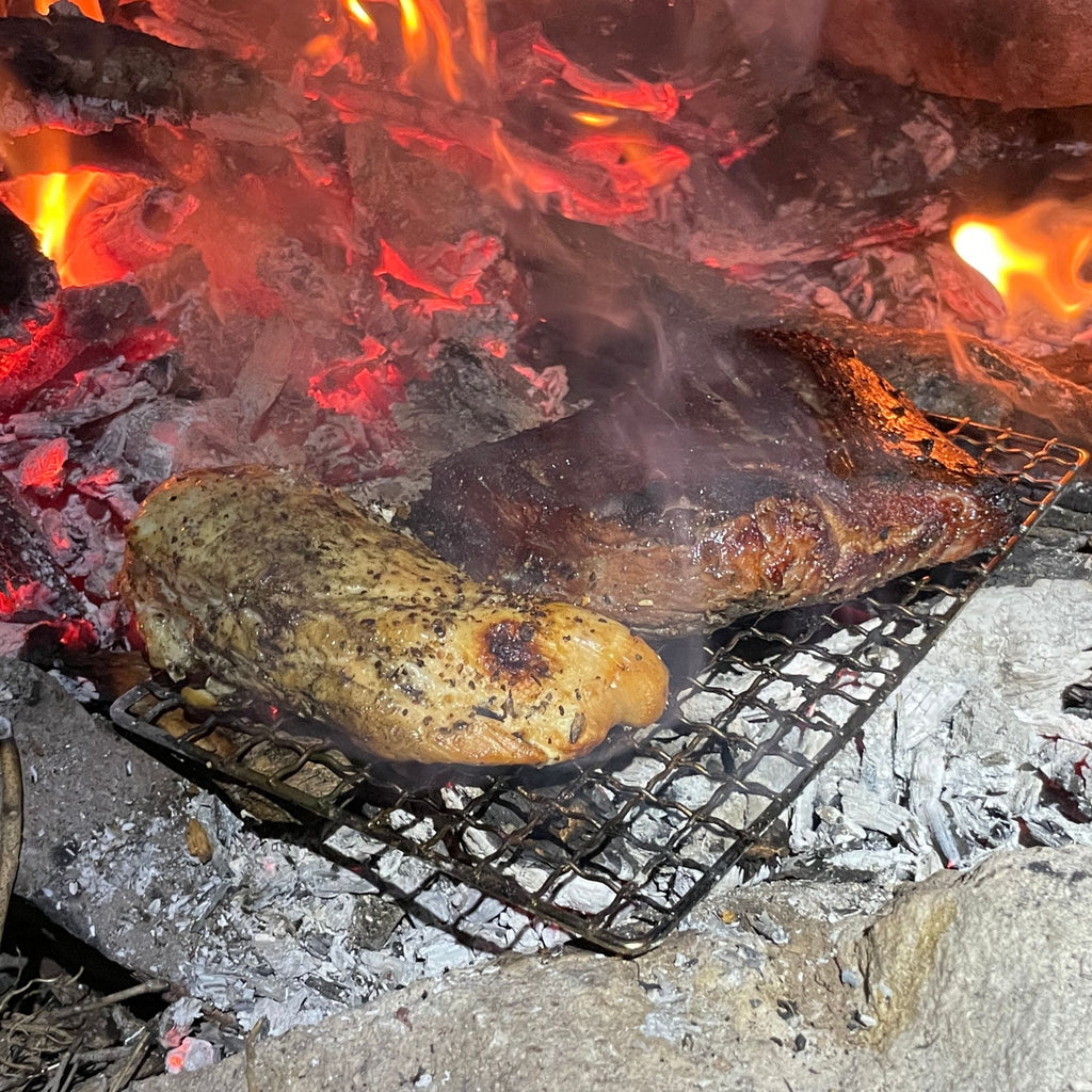 Stainless Steel Outdoor Camping Grill – Portable BBQ Cooking Rack