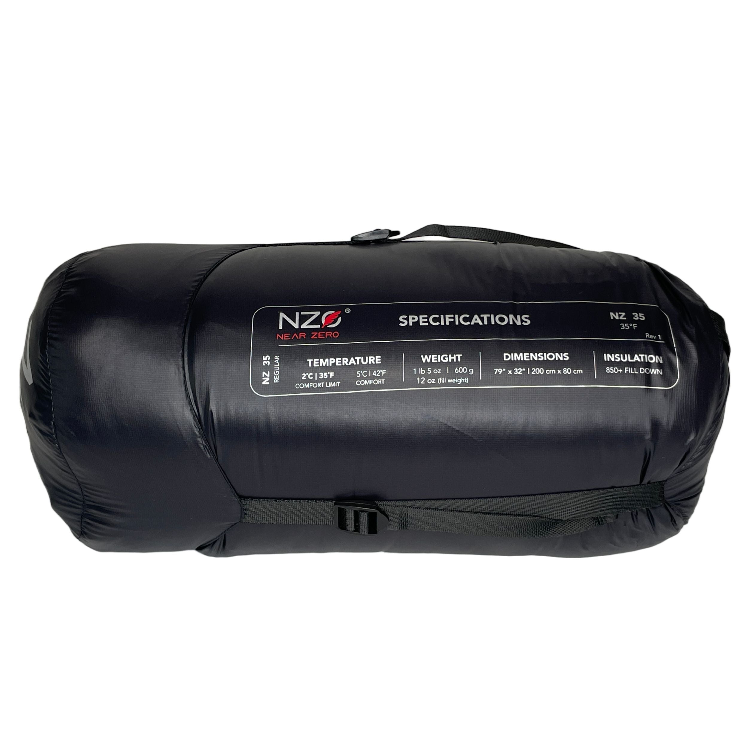 35 °F NZ Mummy Sleeping Bag – Ultralight Backpacking Down Bag