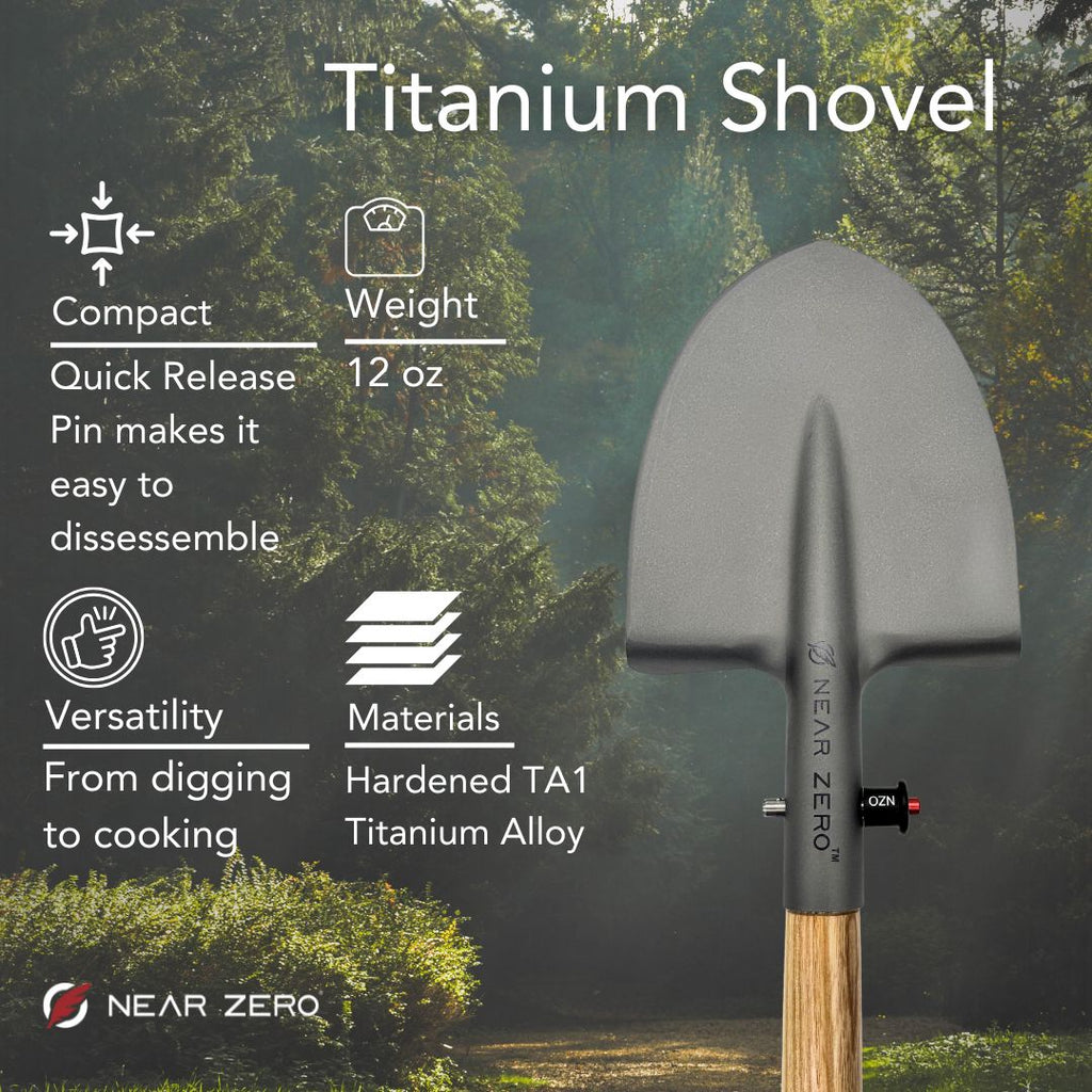 Ultralight Titanium Backpacking Shovel – Outdoor Camping & Survival Tool