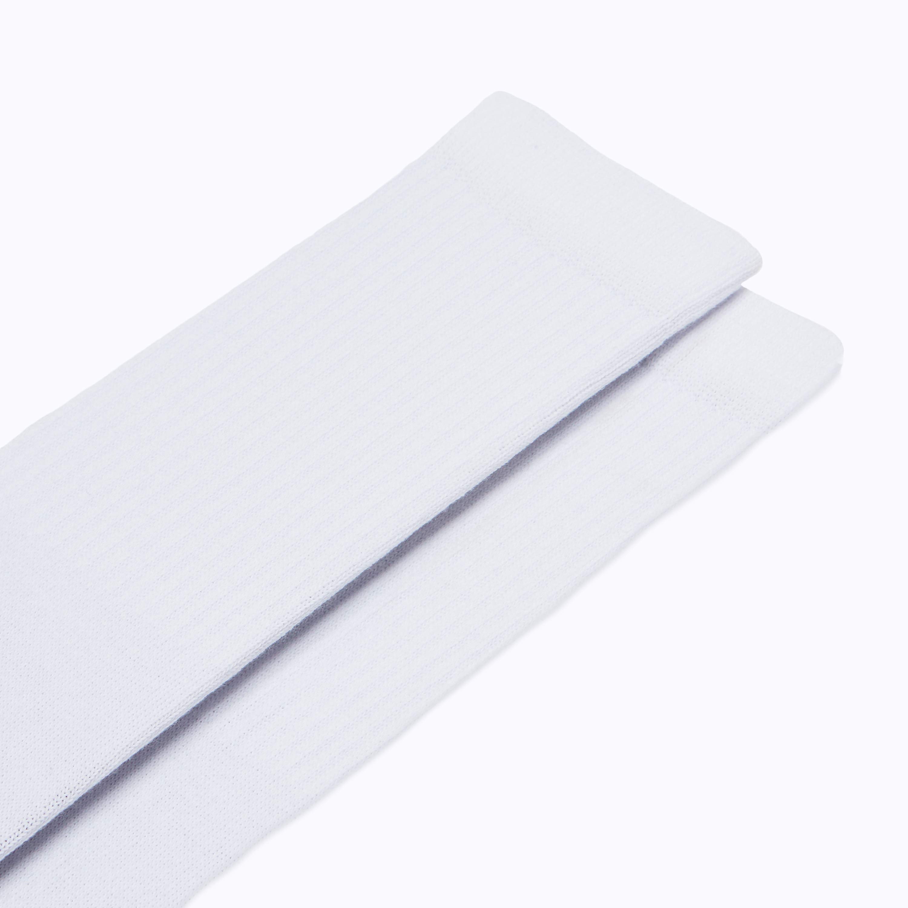 Combed Cotton Crew Socks - White