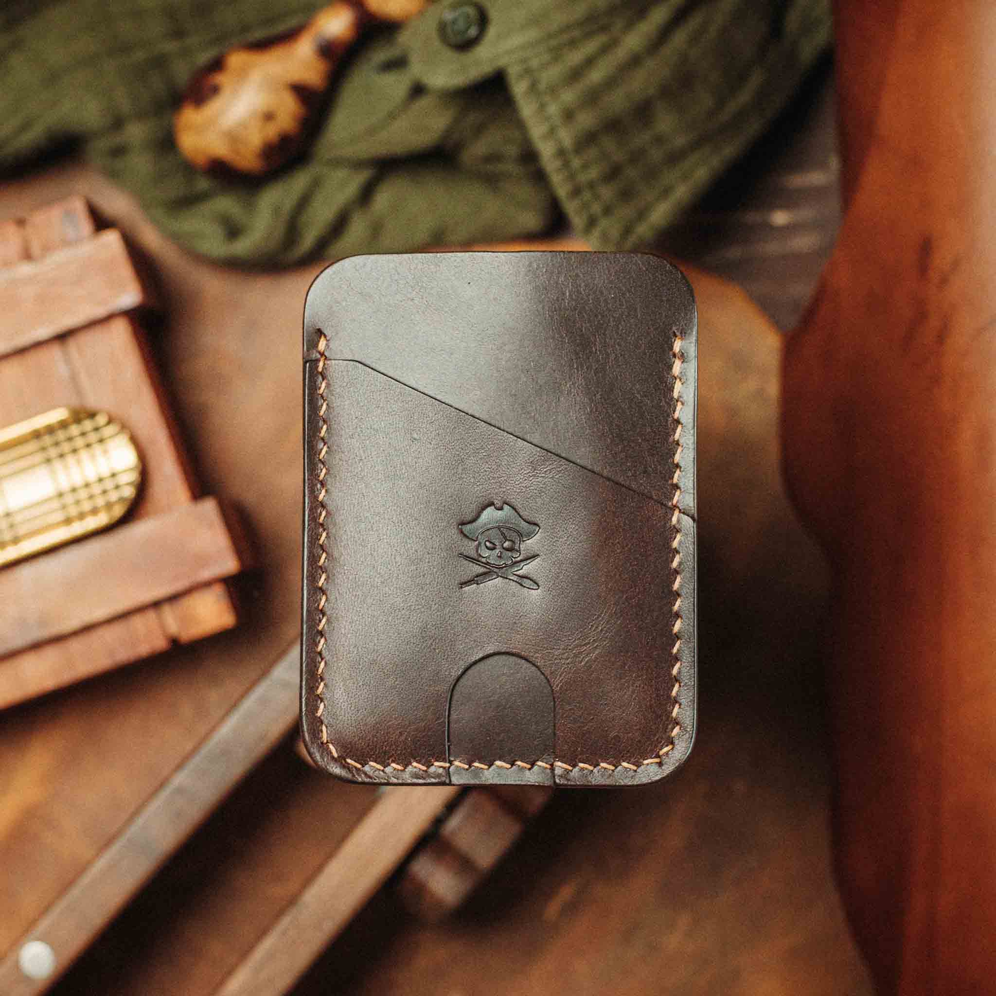 Minimalist Leather Wallet - Boatswain v4 | Slim Card Holder | EDC