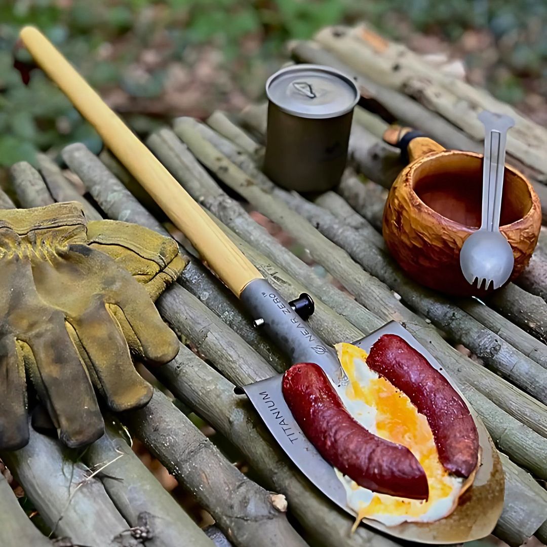 Ultralight Titanium Backpacking Shovel – Outdoor Camping & Survival Tool